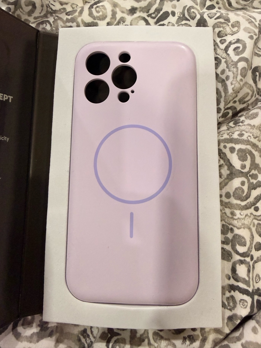 Lavender Wireless Charging Phone Case with MagSafe Alignment